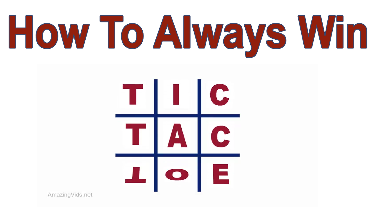 How To Win Tic Tac Toe Game